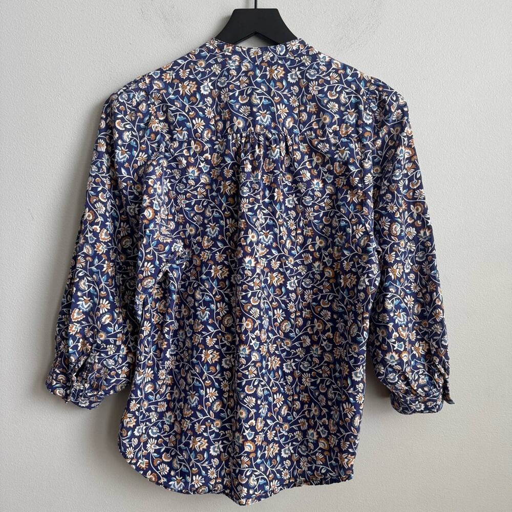 J. McLaughlin Sherry Mini Secret Garden Floral Print Blouse Size XS - Picture 8 of 10